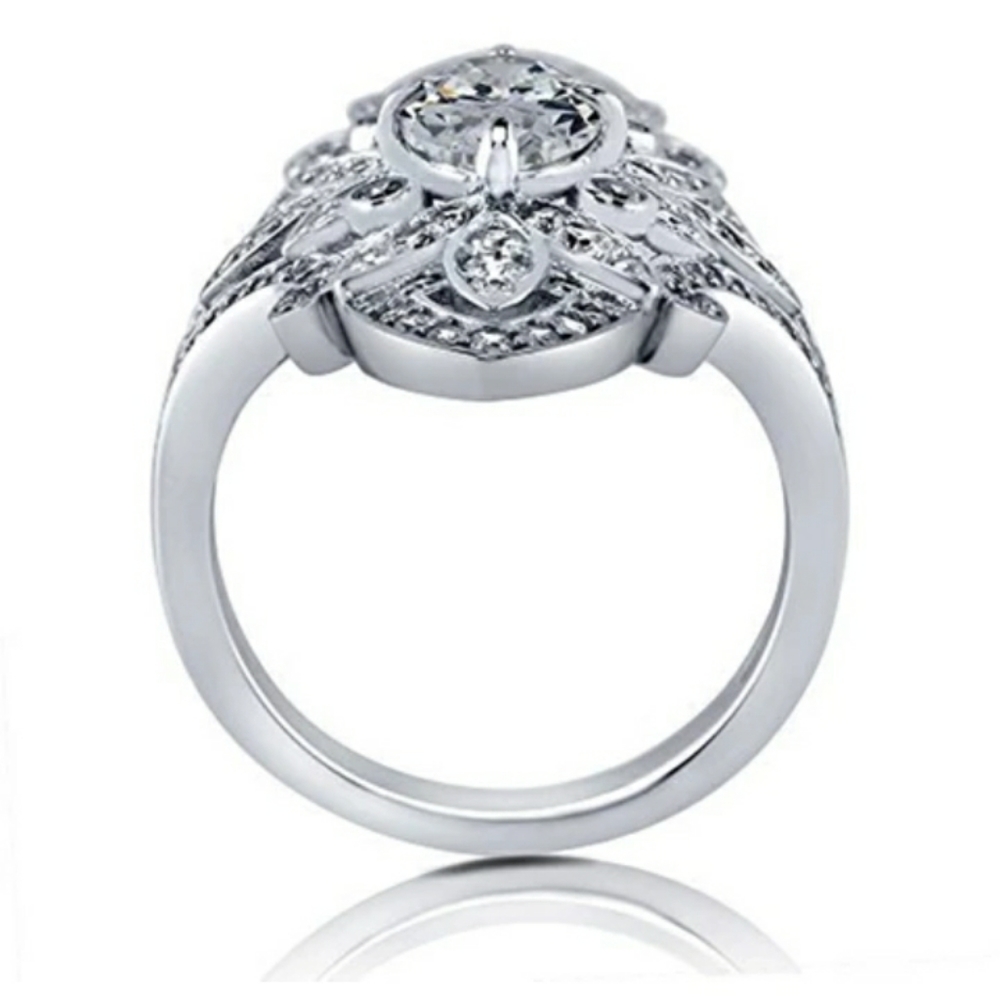 New Silver Vintage Statement Ring - Picture 4 of 5